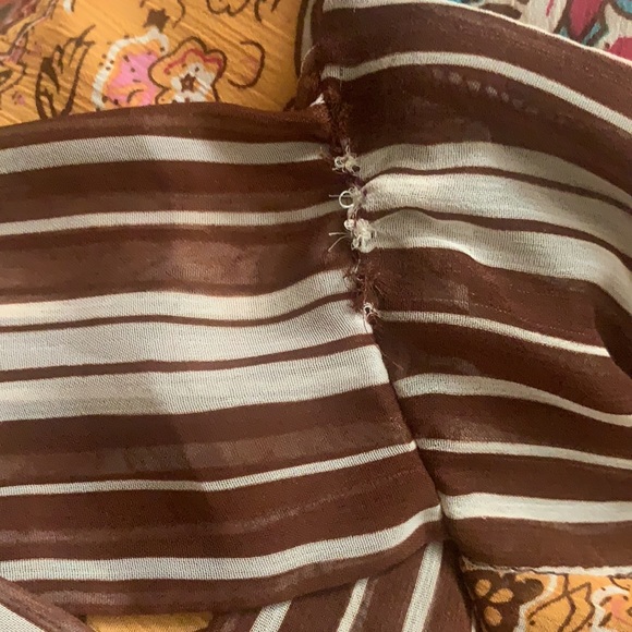 Y2K ANTHROPOLOGIE SUGAR LIPS SHEER PAISLEY BLOUSE TOP BLOUSE BELL SLEEVES BOHO - Picture 11 of 13